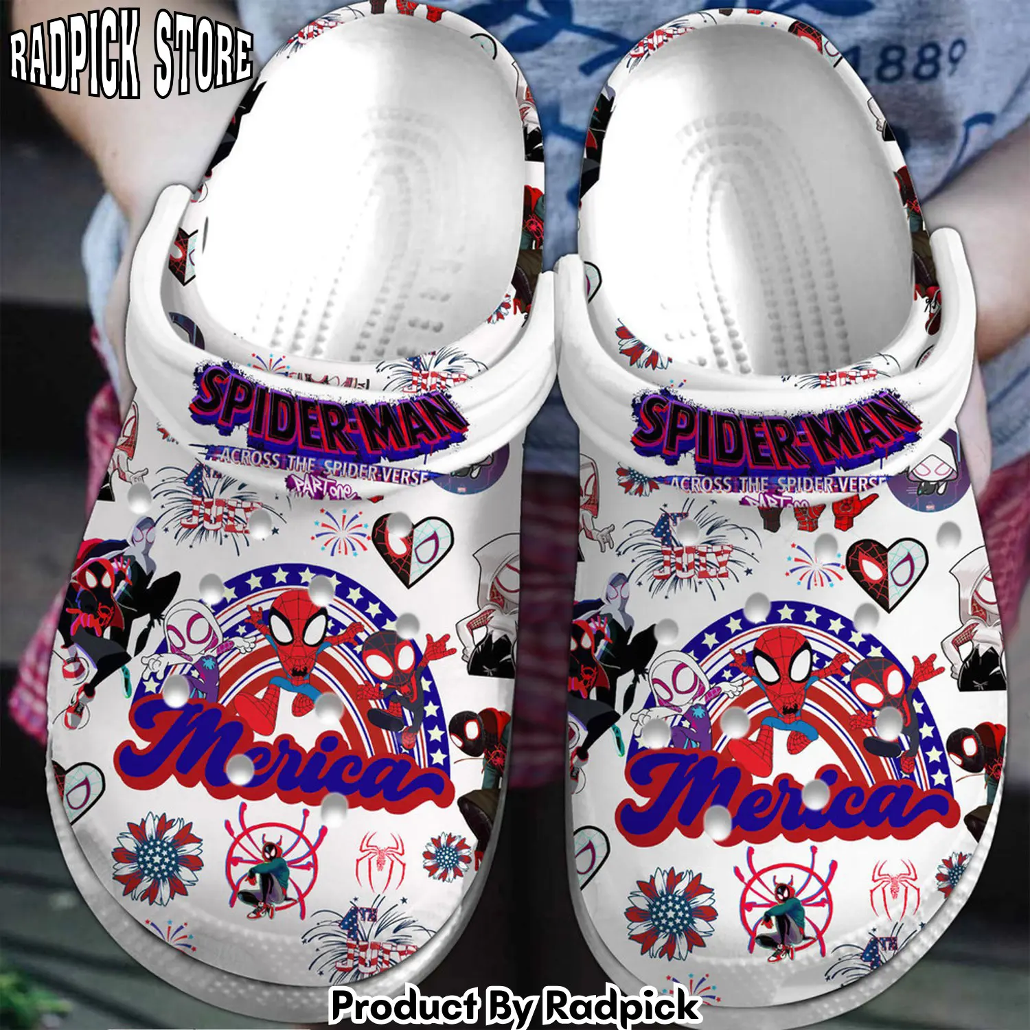 Radpick premium spider man comic clogs shoes comfortable for men women rp6522102